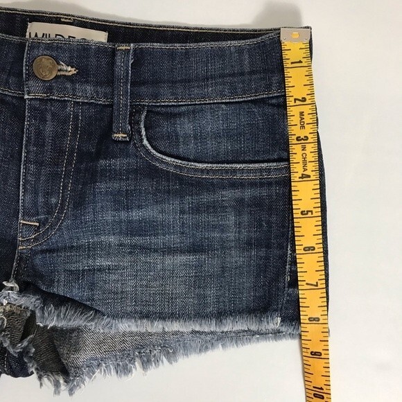 Wildfox Cut-off Jean Shorts- Fringe Ends- Size 24- Great Condition!!! - Picture 6 of 6